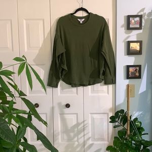 JoyLab Rounded Hem Crew Neck